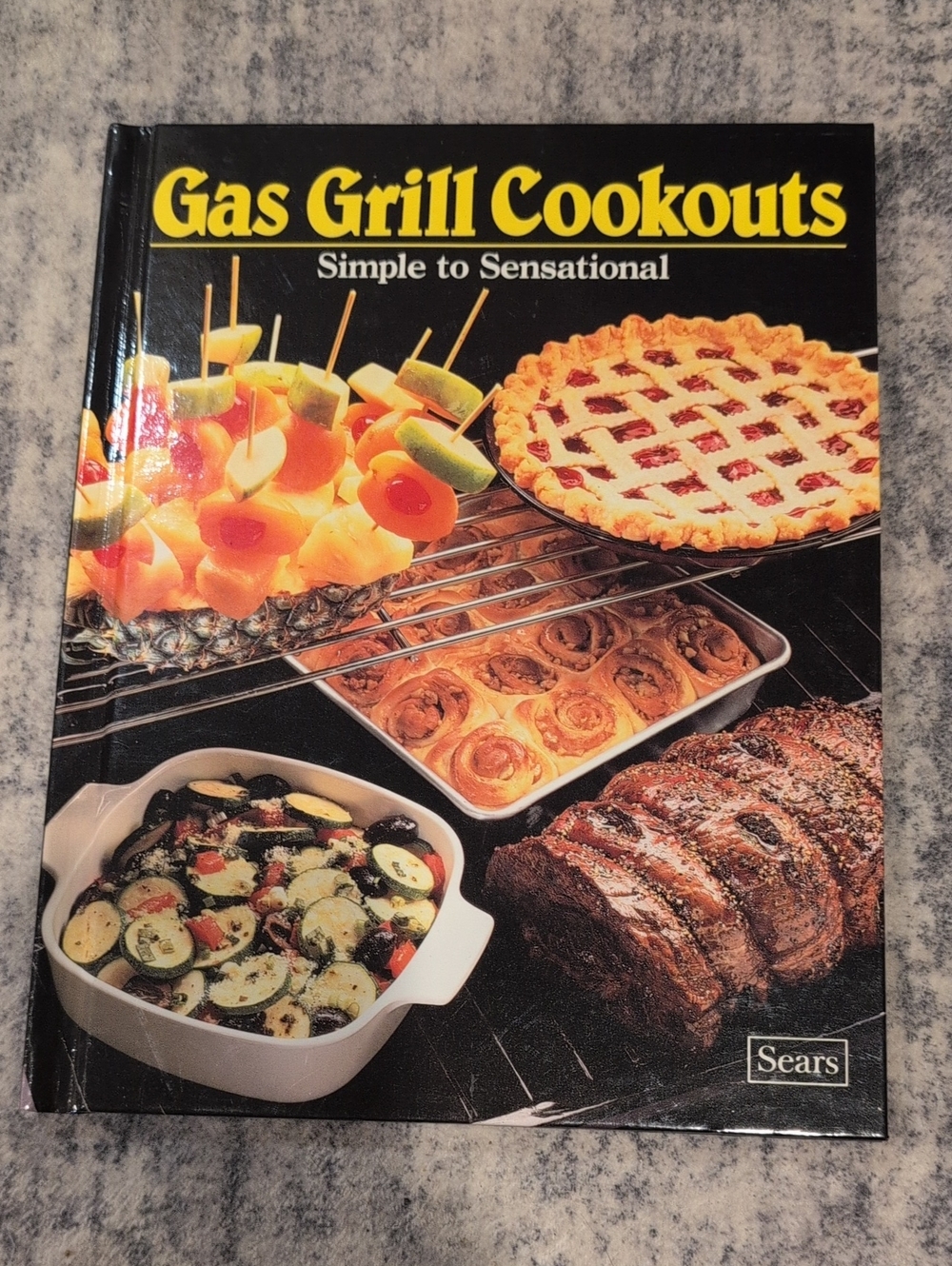 Sears Gas Grill Cookouts Cookbook – Black & Yellow Cover